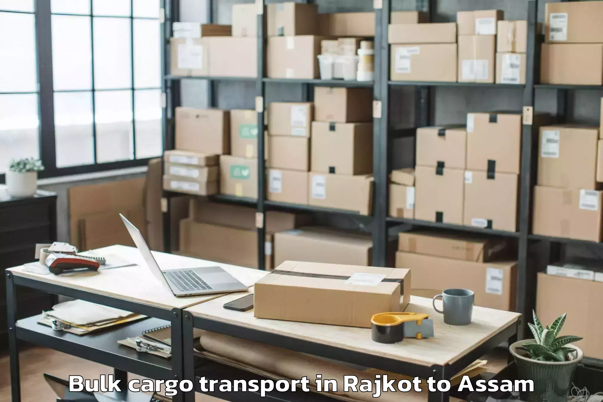 Book Rajkot to Manikpur Bongaigaon Bulk Cargo Transport Online